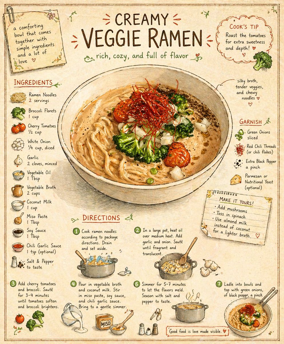复古食谱插画