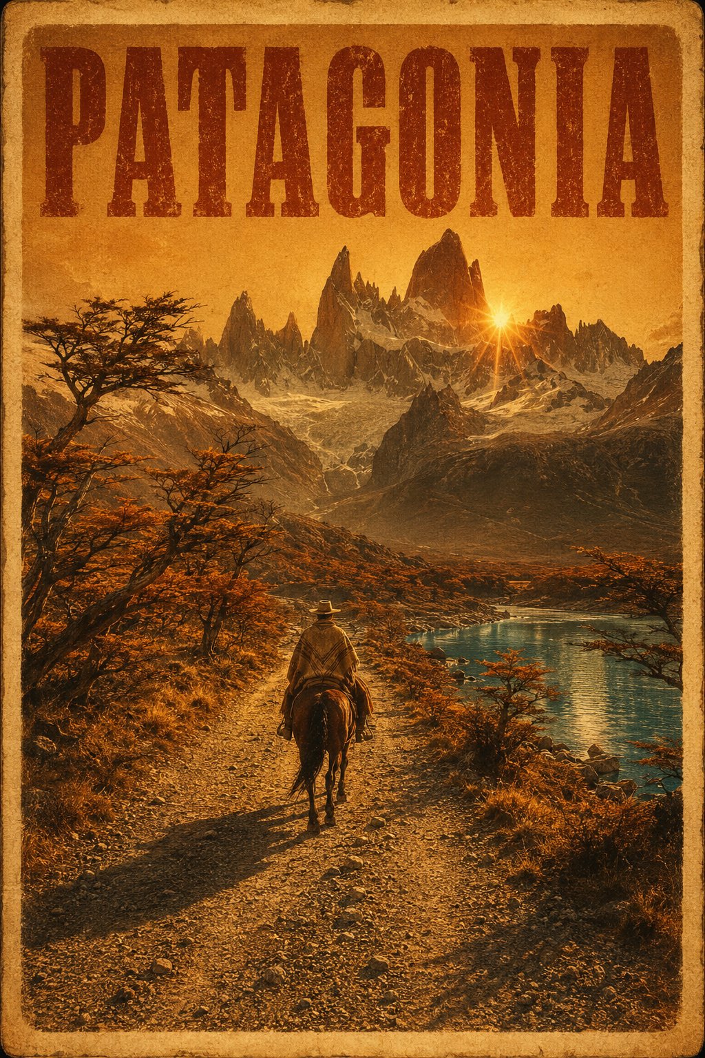 复古 Patagonia 旅行海报