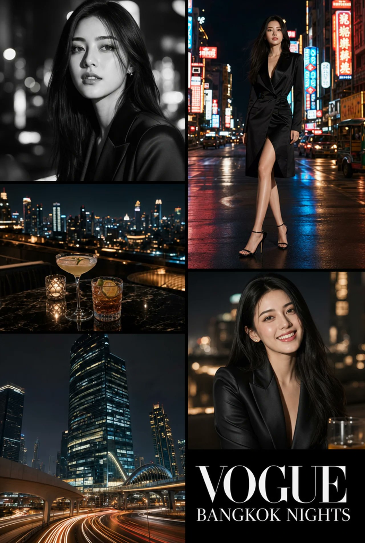 Vogue Bangkok Nights Collage