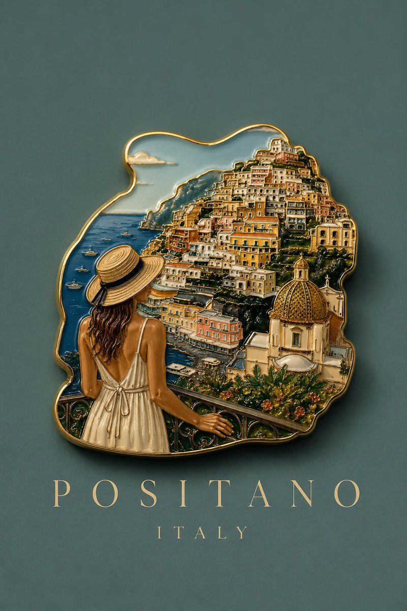 E-commerce Main Image - Handmade Enamel Souvenir Magnet 3