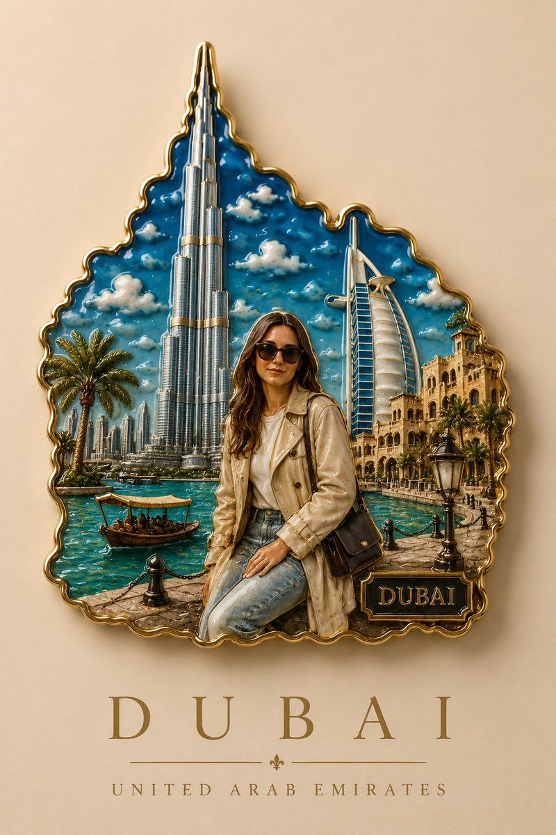 E-commerce Main Image - Handmade Enamel Souvenir Magnet example 4