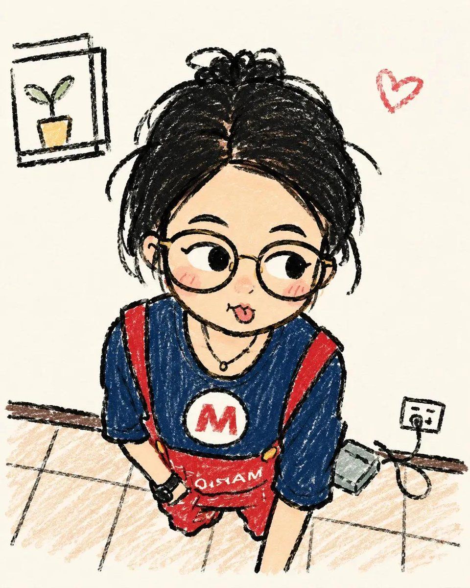 Profile / Avatar - Hand-Drawn Chibi Girl Illustration 2