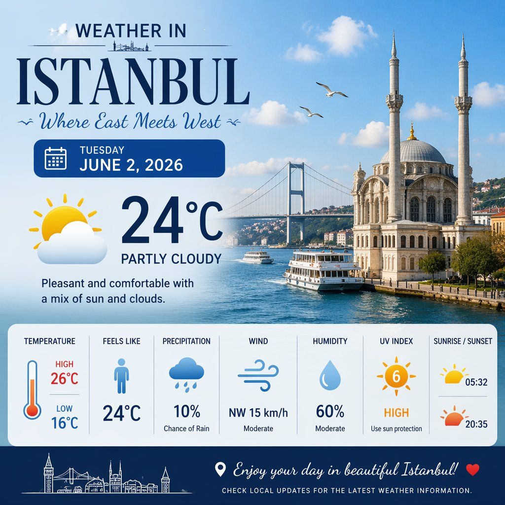 Infographic / Edu Visual - Istanbul Weather Information Poster 3