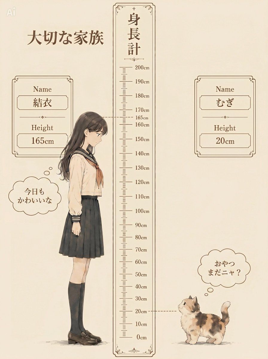 Infographic / Edu Visual - Nostalgic Height Chart Family Poster