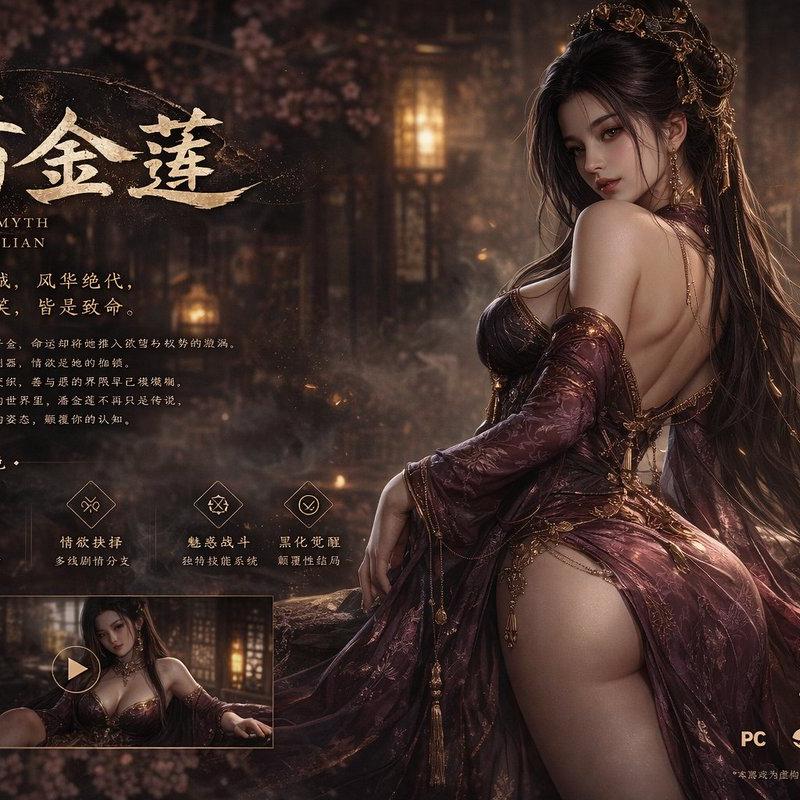 黑神话潘金莲绝美游戏封面