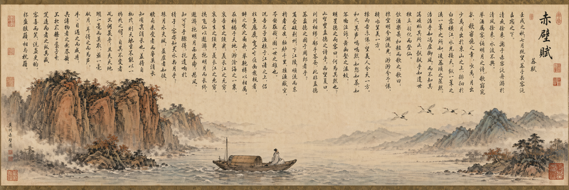 《赤壁怀古》长卷图