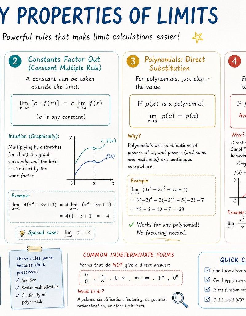 AP Calculus 学习表信息图