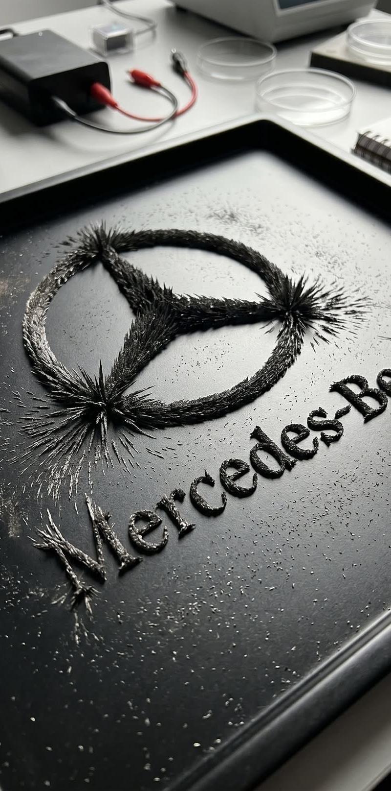 磁场铁粉 Logo 物理成像