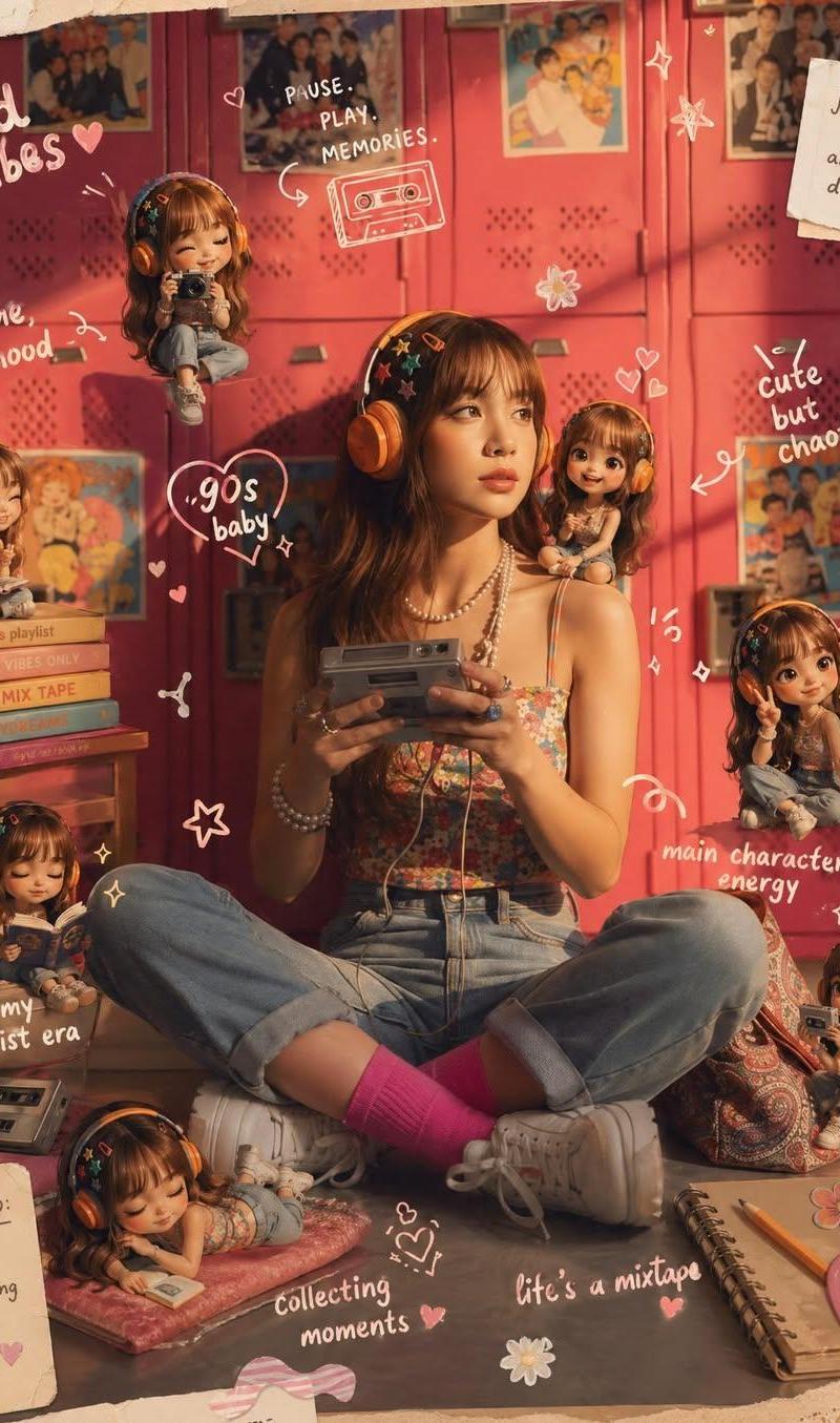 Scrapbook 真人图与迷你分身