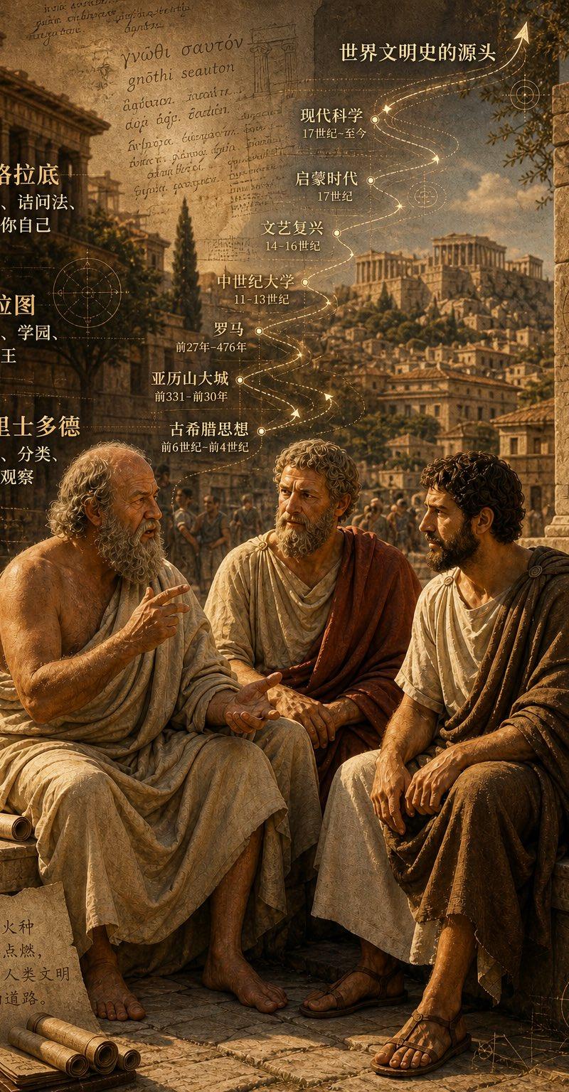 古希腊三哲时间轴城市图