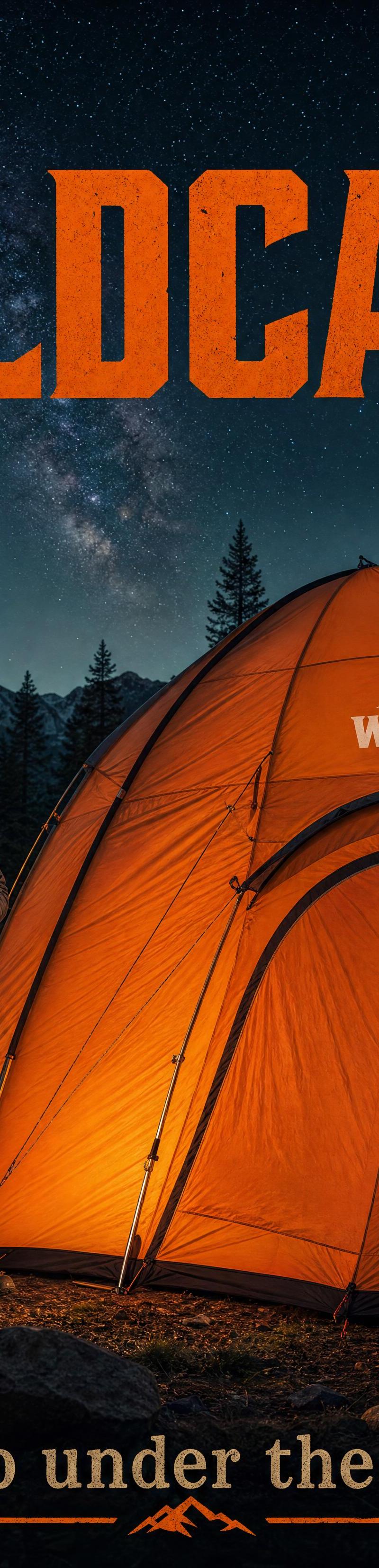 WILDCAMP 巨型帐篷广告海报