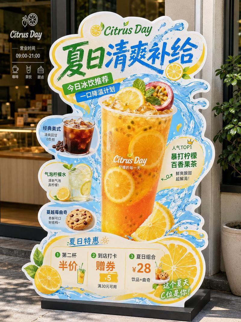 本地生活小店异形展架