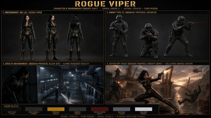ROGUE VIPER 游戏概念设定板