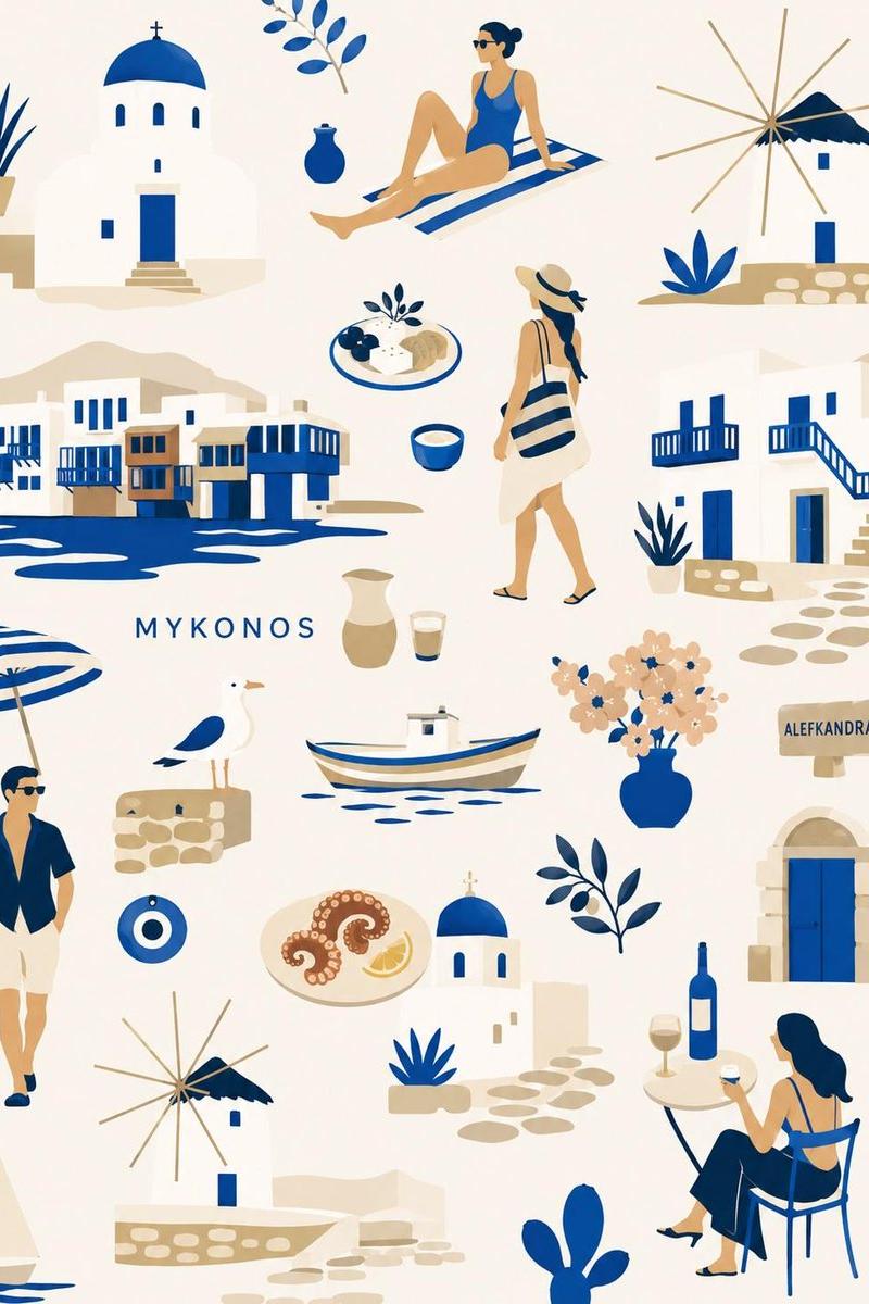 Flat-Vector City Lifestyle Collage