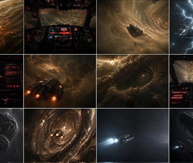 Gas Giant Descent Storyboard