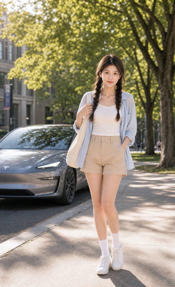 Summer Campus Tesla Lifestyle Poster