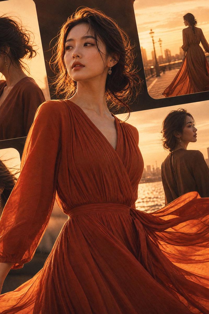 Japanese Fashion Collage Poster