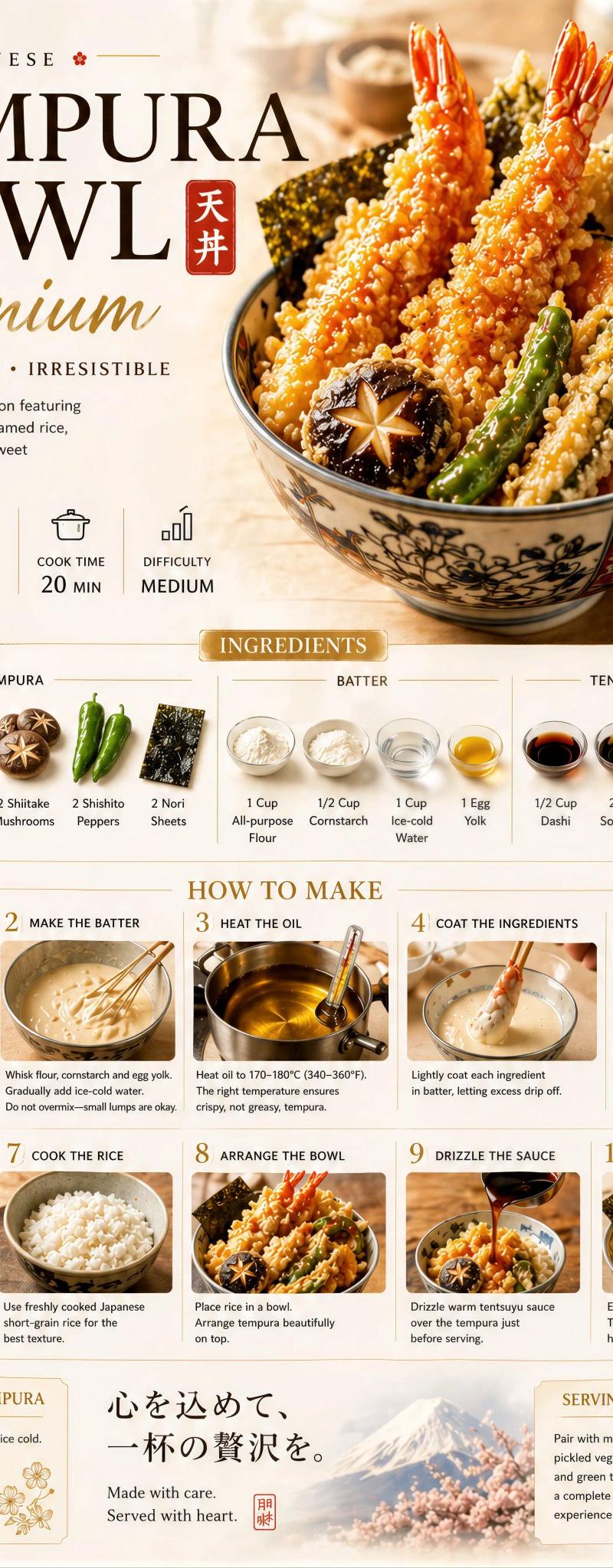 Premium Food Recipe Poster Elegant Layout