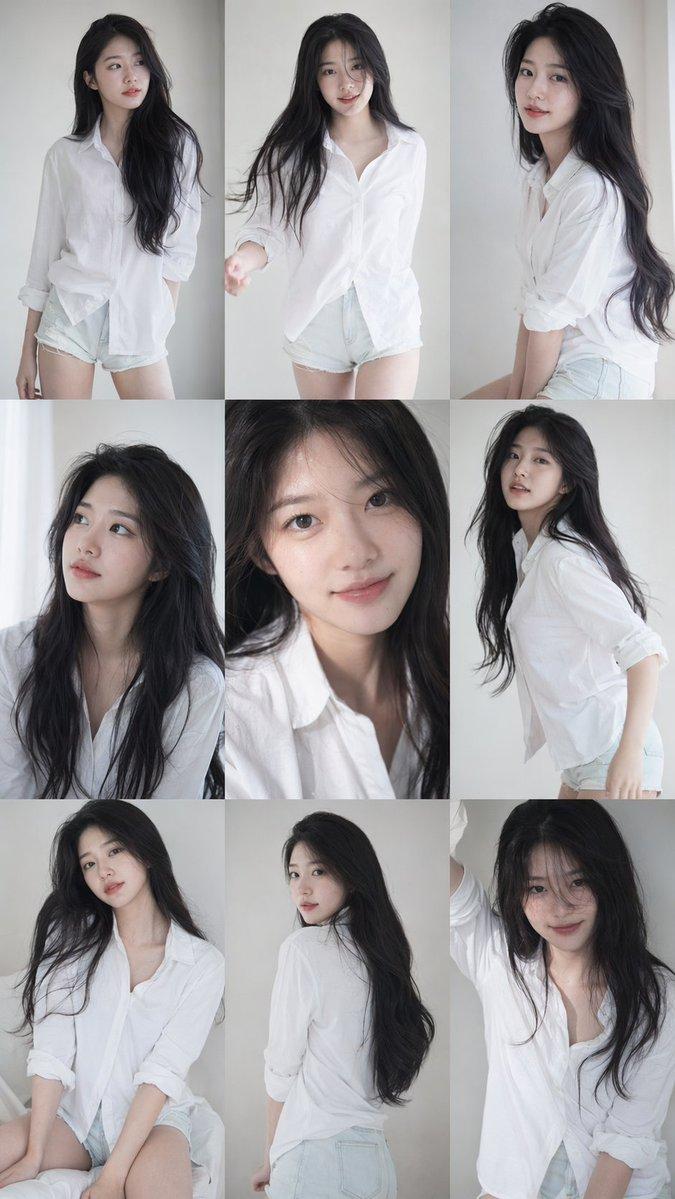 Korean Idol 3x3 Collage Portrait