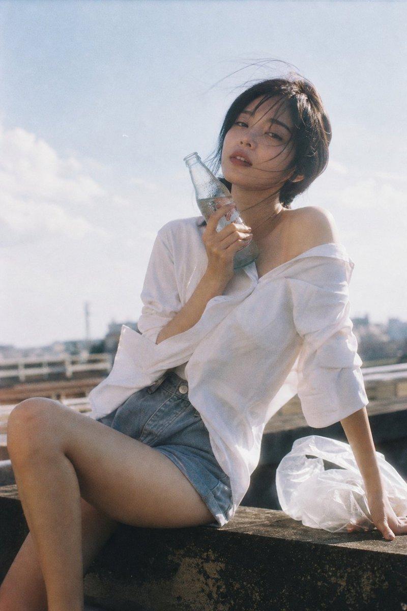 Japanese Negative Film Rooftop Portrait