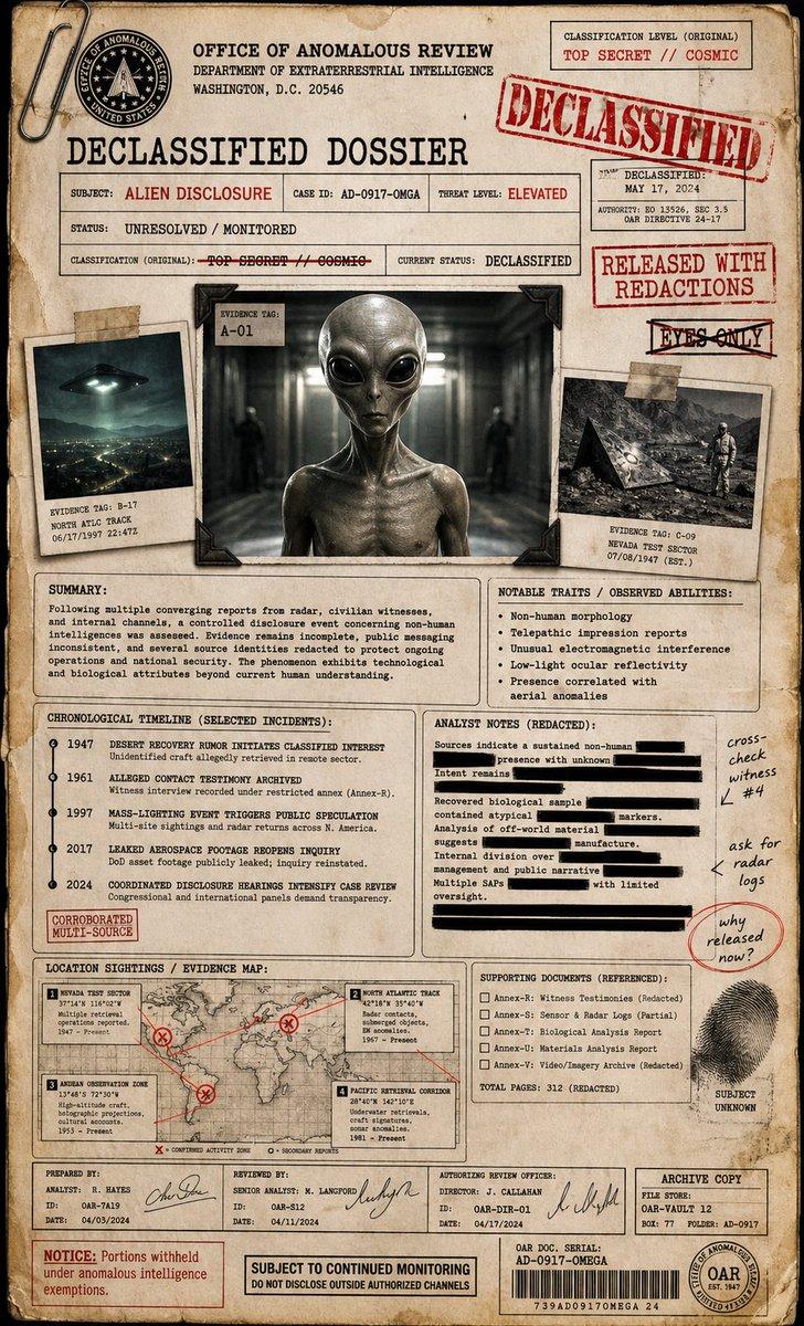 Alien Disclosure Dossier