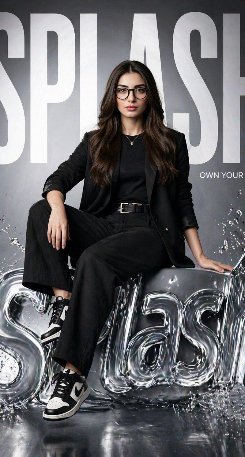 SPLASH Fashion Brand Hyper-Realistic Campaign Poster