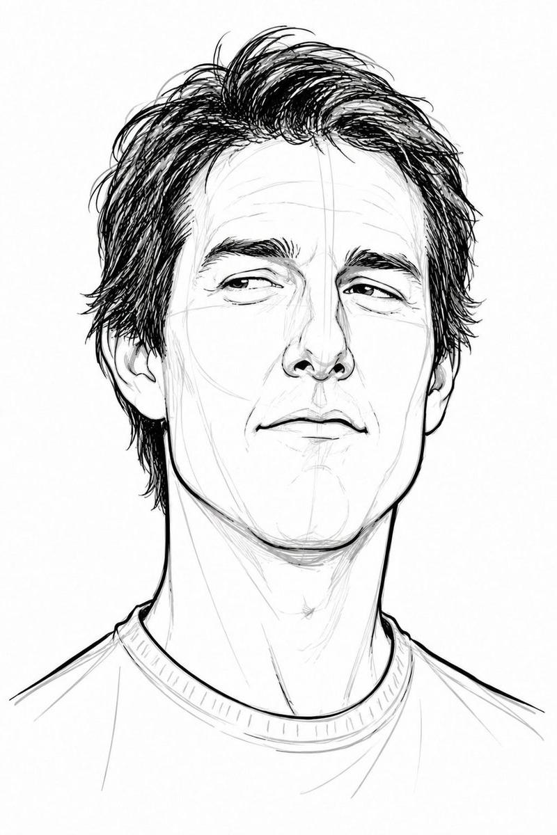 Monochrome Caricature Portrait Sheet