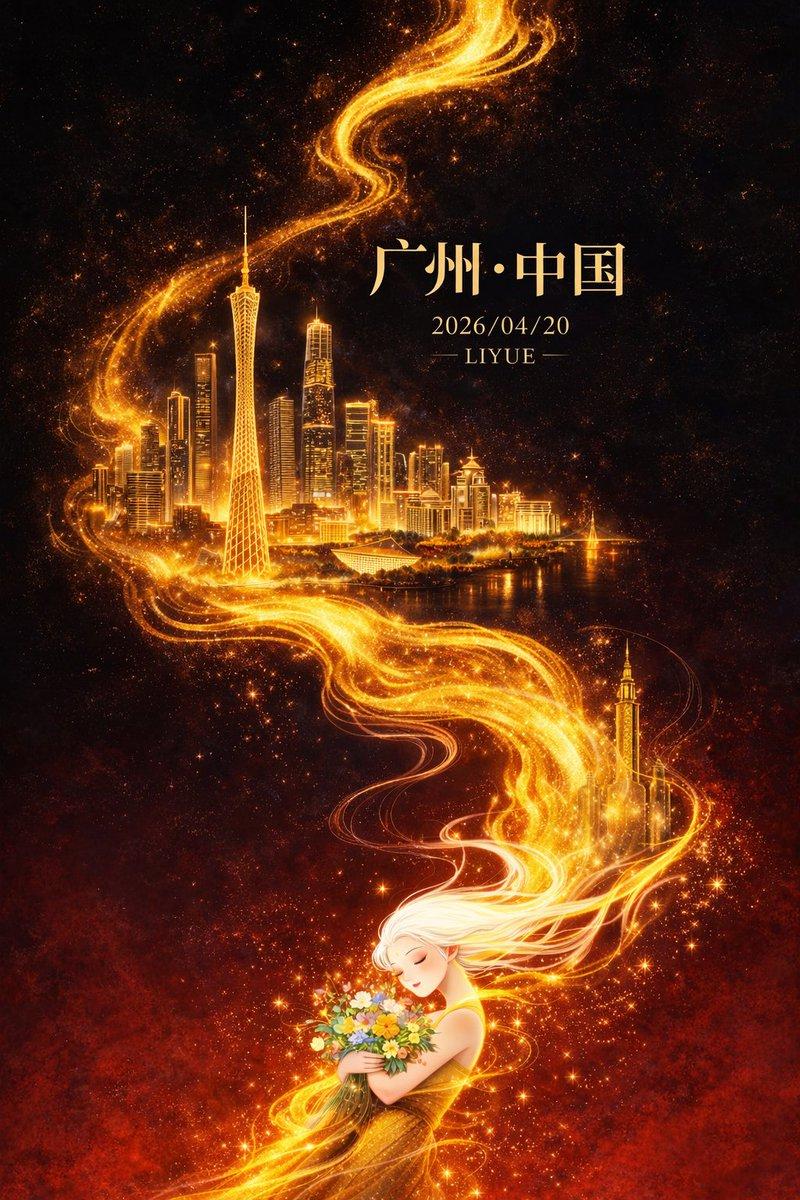 Dark-Fantasy Guangzhou City Poster