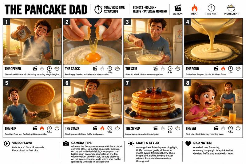 Pancake Dad Storyboard
