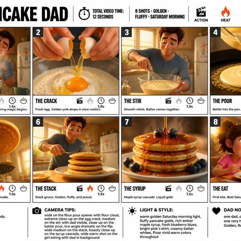 Pancake Dad Storyboard