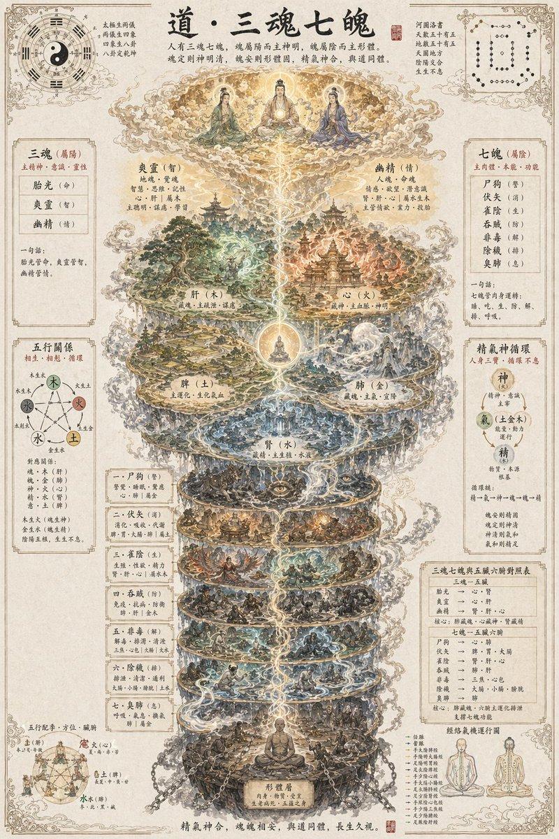 Taoist Three Souls Seven Po Poster