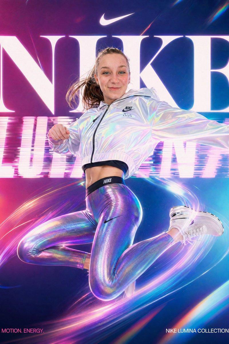 Neon Nike Lumina Ad Poster