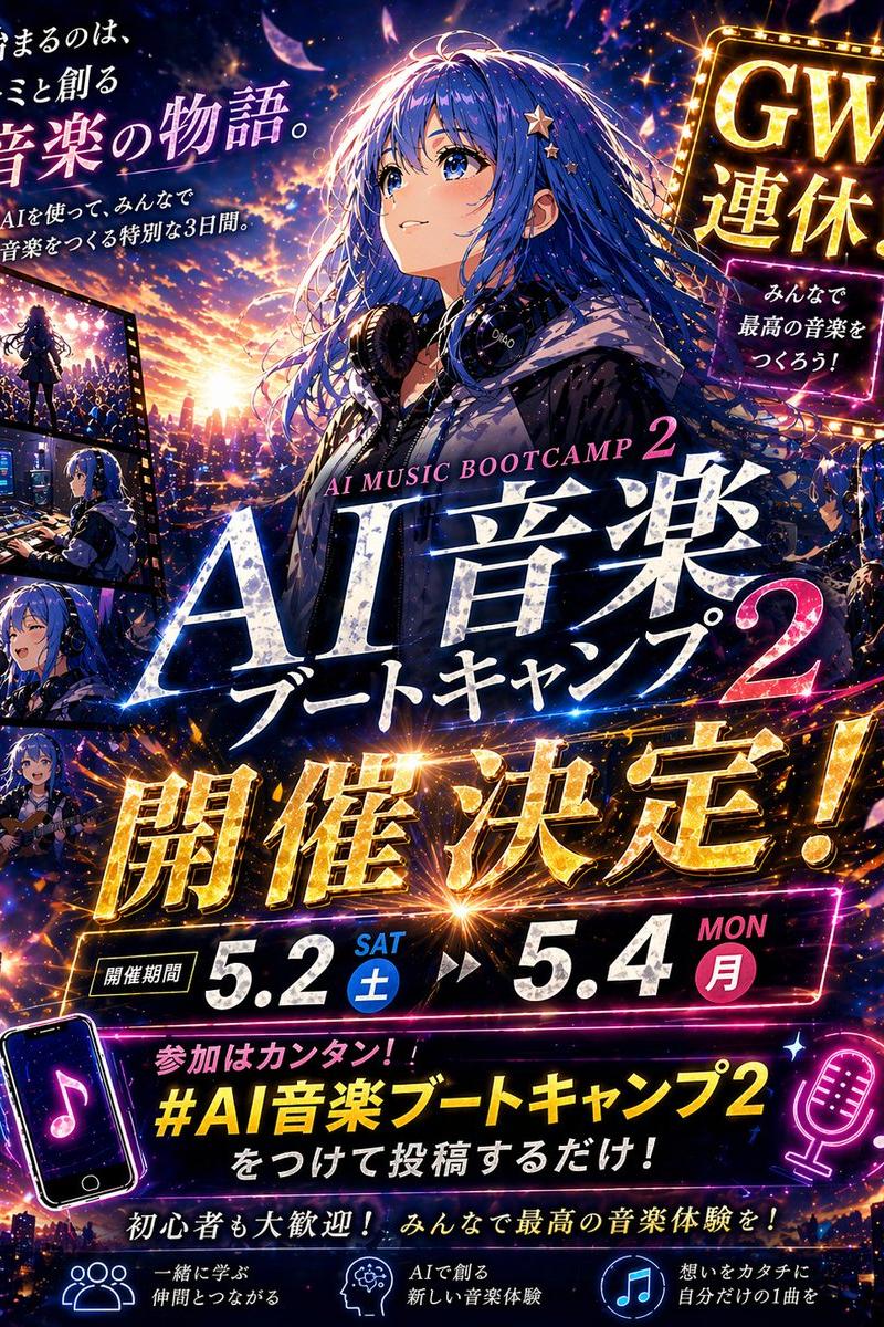 Anime Music Bootcamp Promo Poster