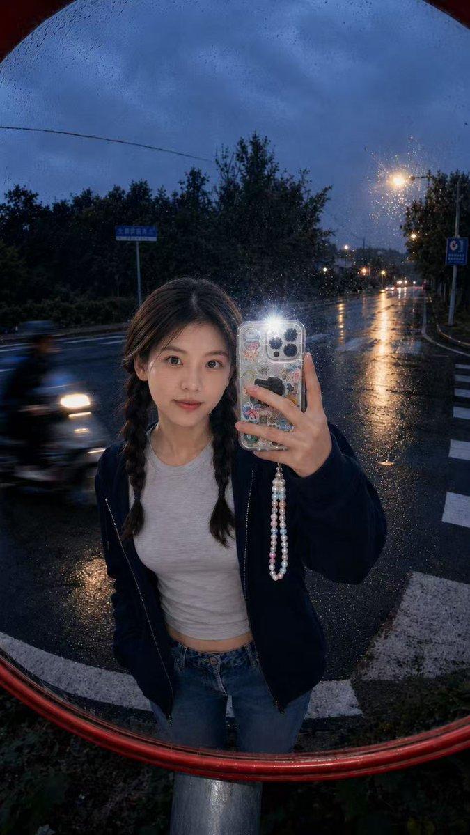 Convex Mirror Rainy Selfie