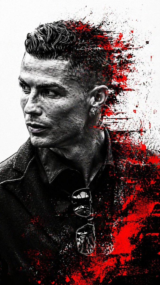Monochrome Glitch Profile Portrait