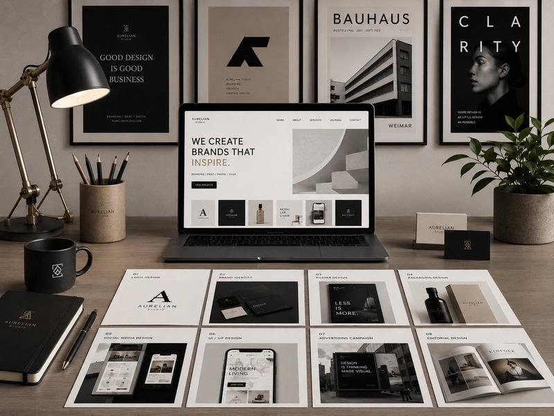 Graphic Design Portfolio Mockup