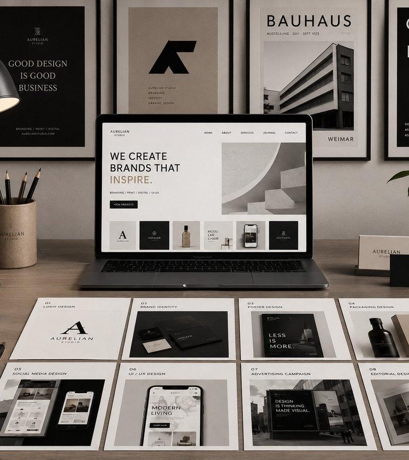 Graphic Design Portfolio Mockup
