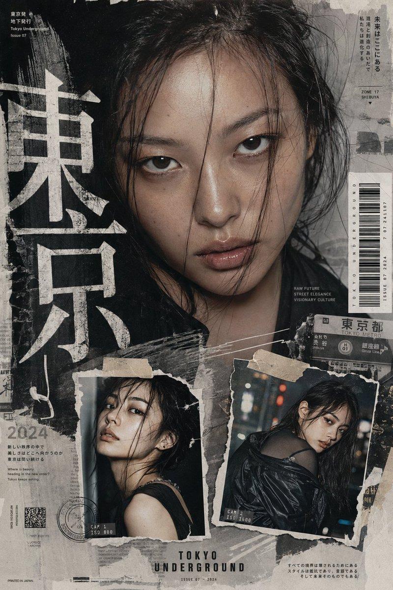 Avant-Garde Tokyo Fashion Zine Poster
