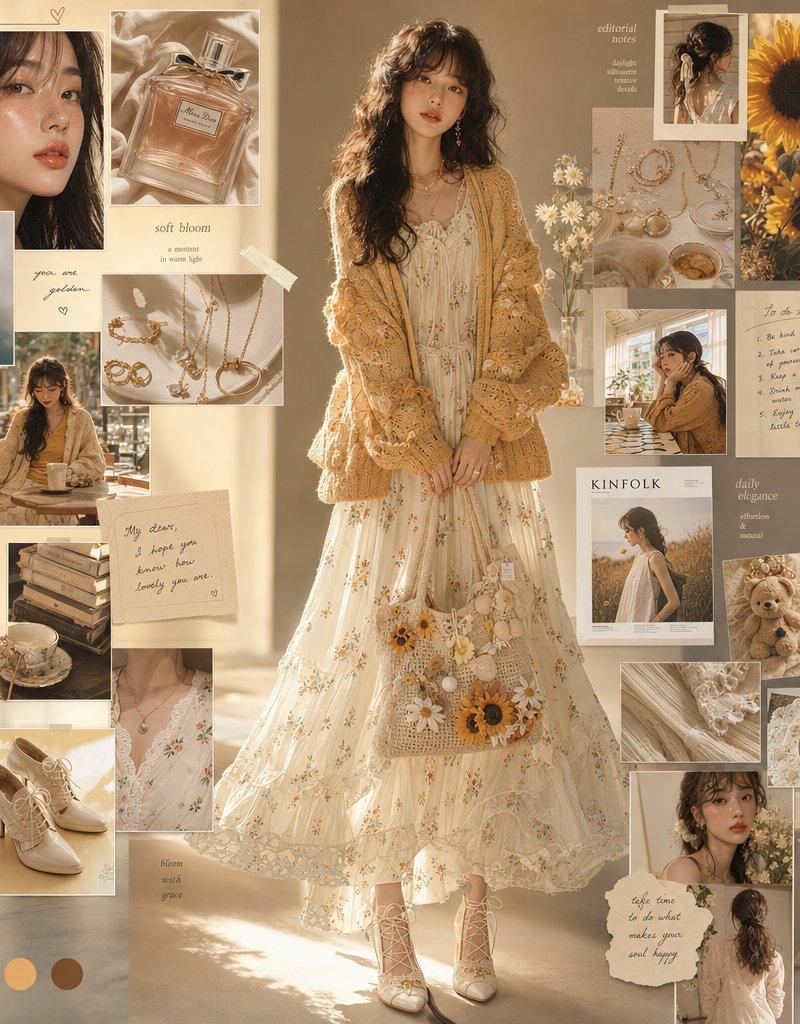 Korean Editorial Fashion Moodboard