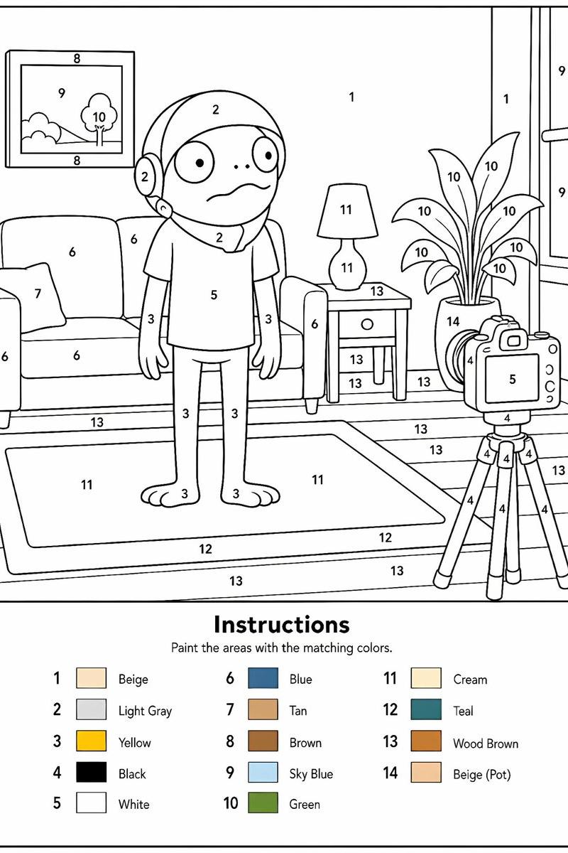 Printable Paint by Numbers