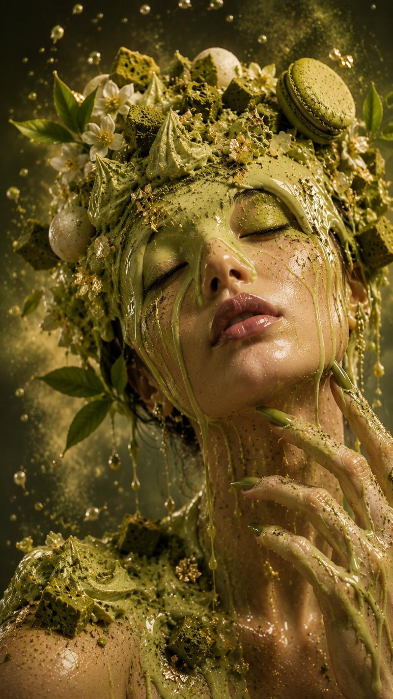 Matcha Goddess Beauty Portrait