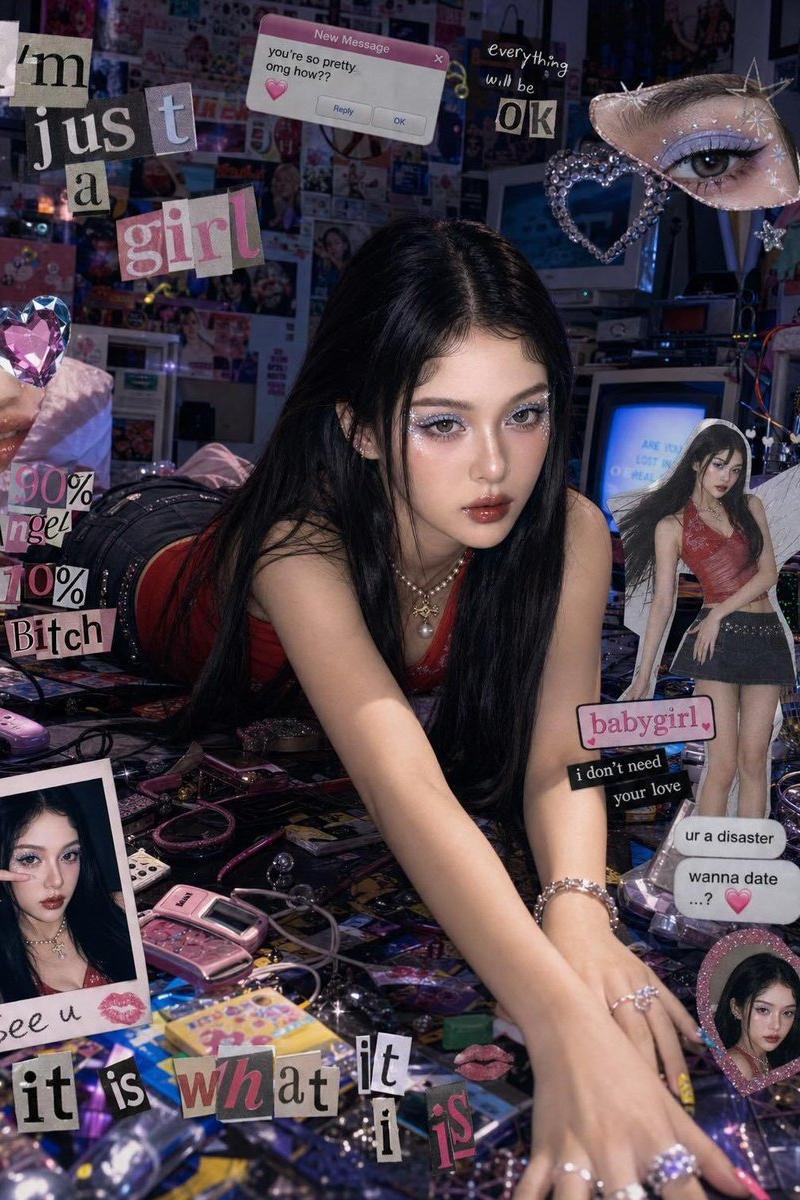 Y2K Cyber-Pop Editorial Shot