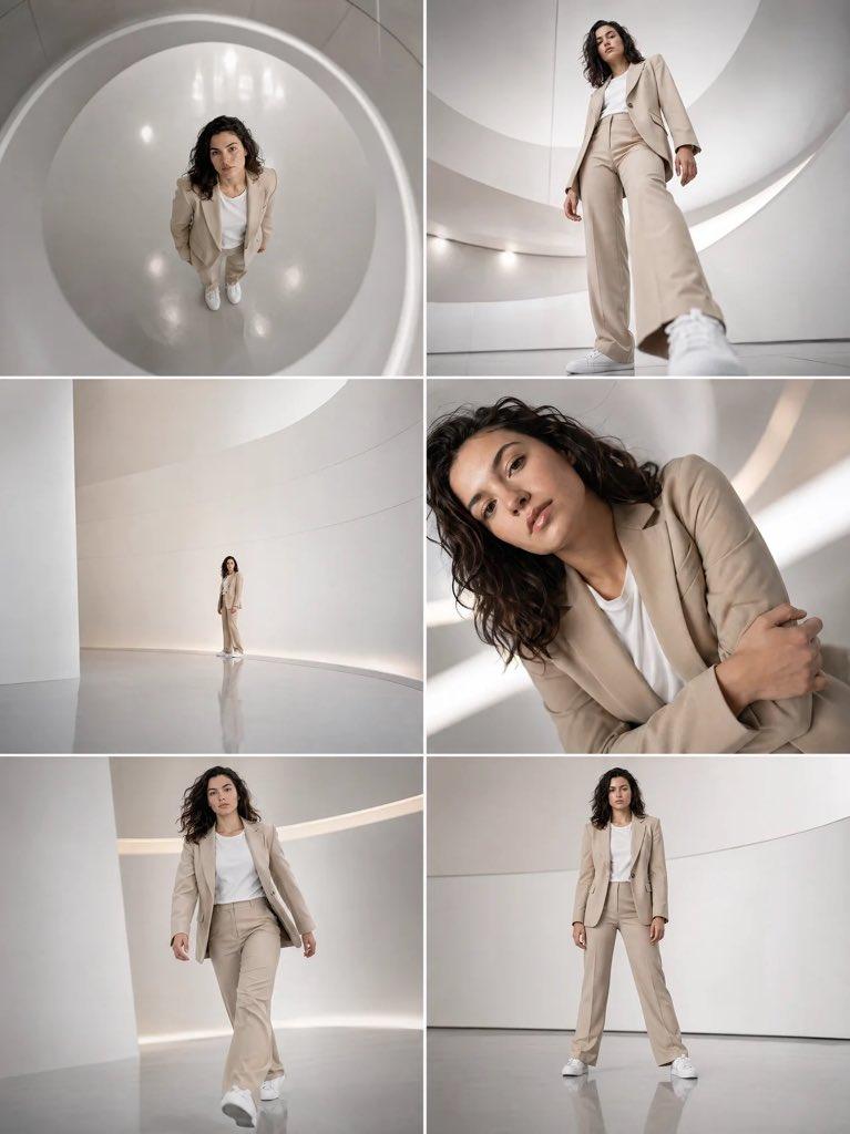 Futuristic Hall Fashion Shot Sequence
