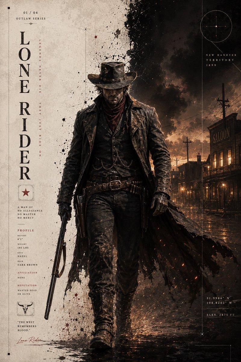 Dark Western Outlaw Poster