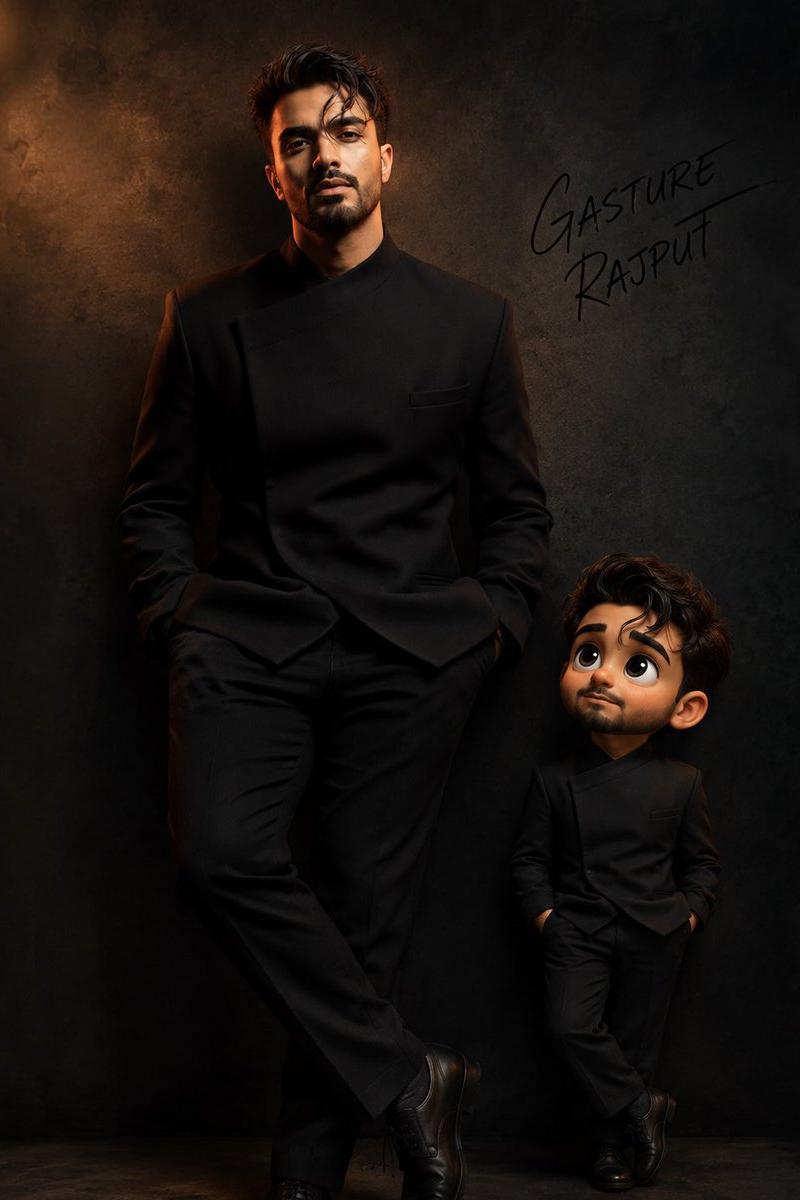 Luxury Portrait With Tiny Alter Ego