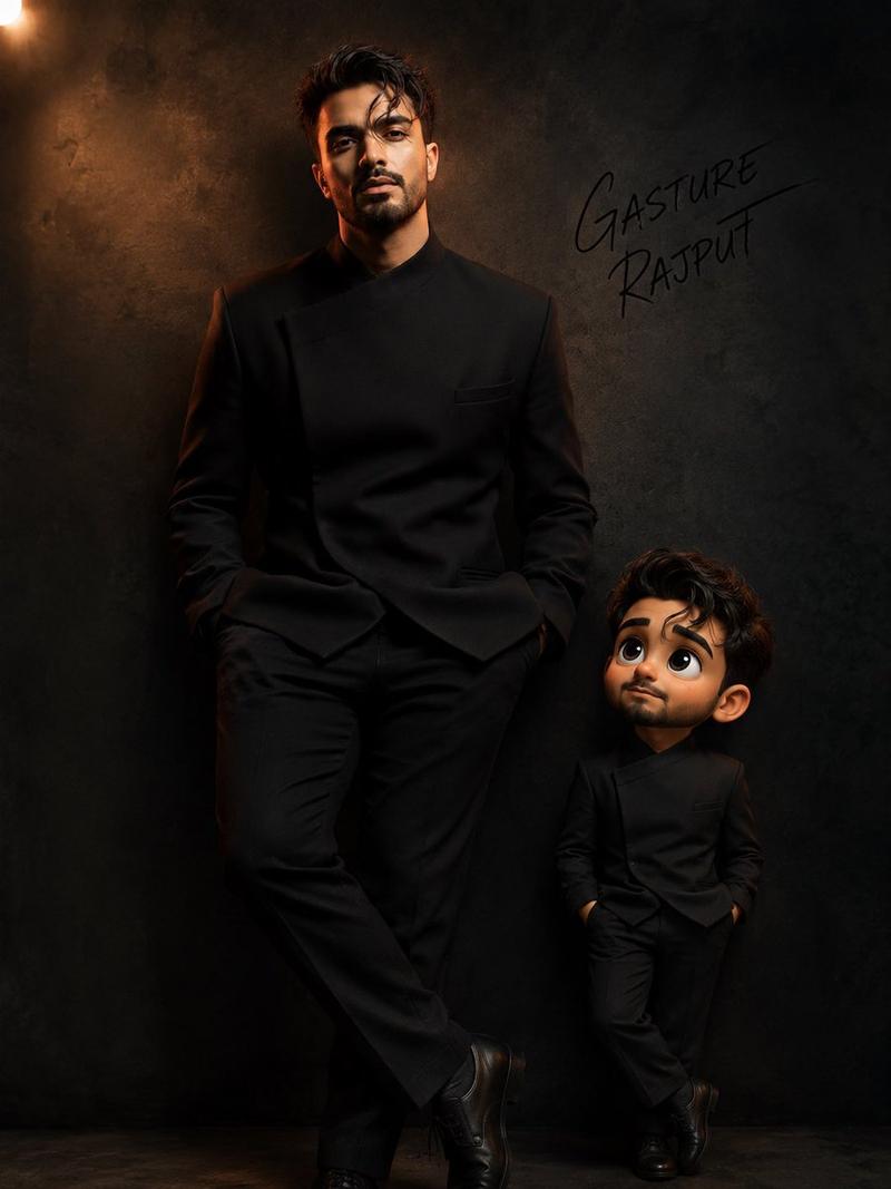 Luxury Portrait With Tiny Alter Ego