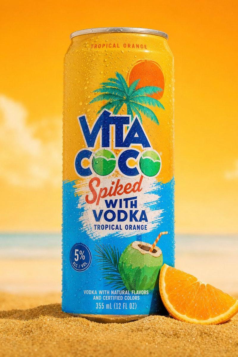 A professional product photography shot of a cold sparkling water