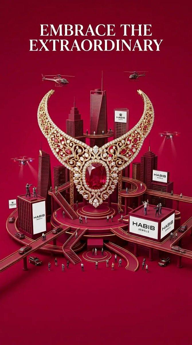 Miniature City Diamond Necklace Ad