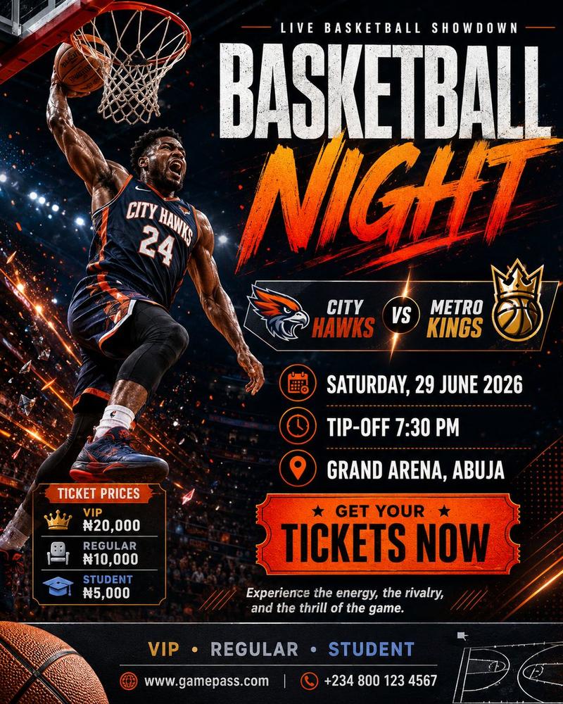 Basketball Poster Design