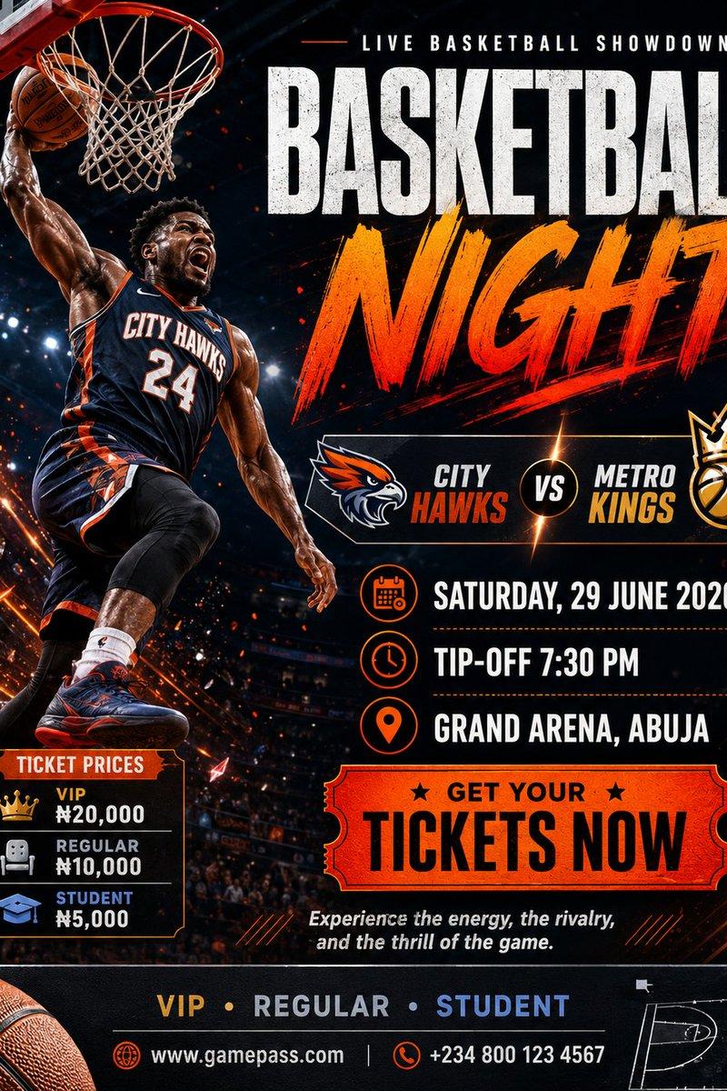 Basketball Poster Design